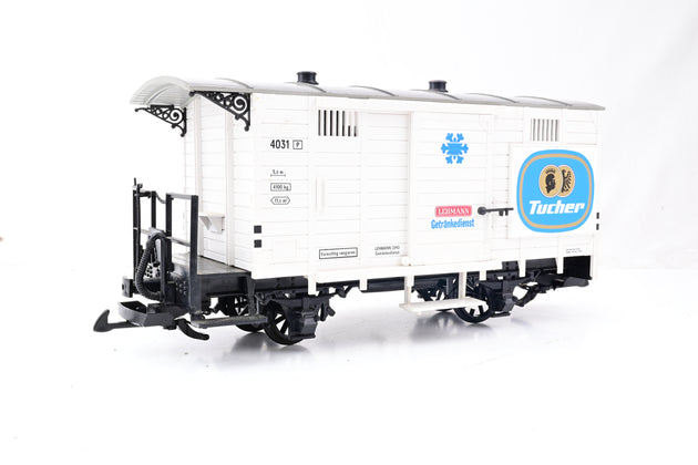 LGB G Gauge Tucher 4 Wheel White Van - Unboxed