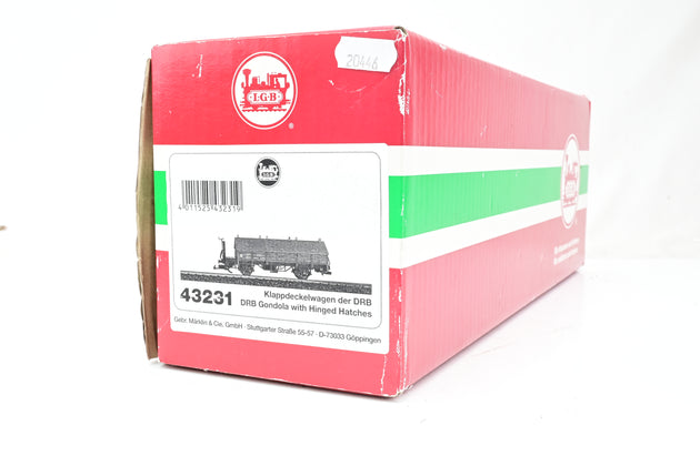 LGB G Gauge 43231 DRB Godola with Hinged Hatches EP II - Boxed