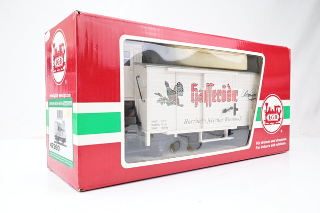 LGB G Gauge 47260 Beer wagon with brakeman's cab - 'Hasseroder'
