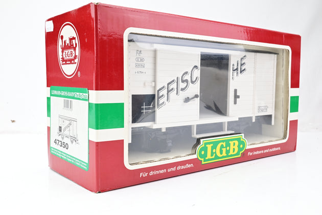 LGB G Gauge 47350 DR White 'Seefische' Seafood Transport Car No.97-47-35 - Boxed