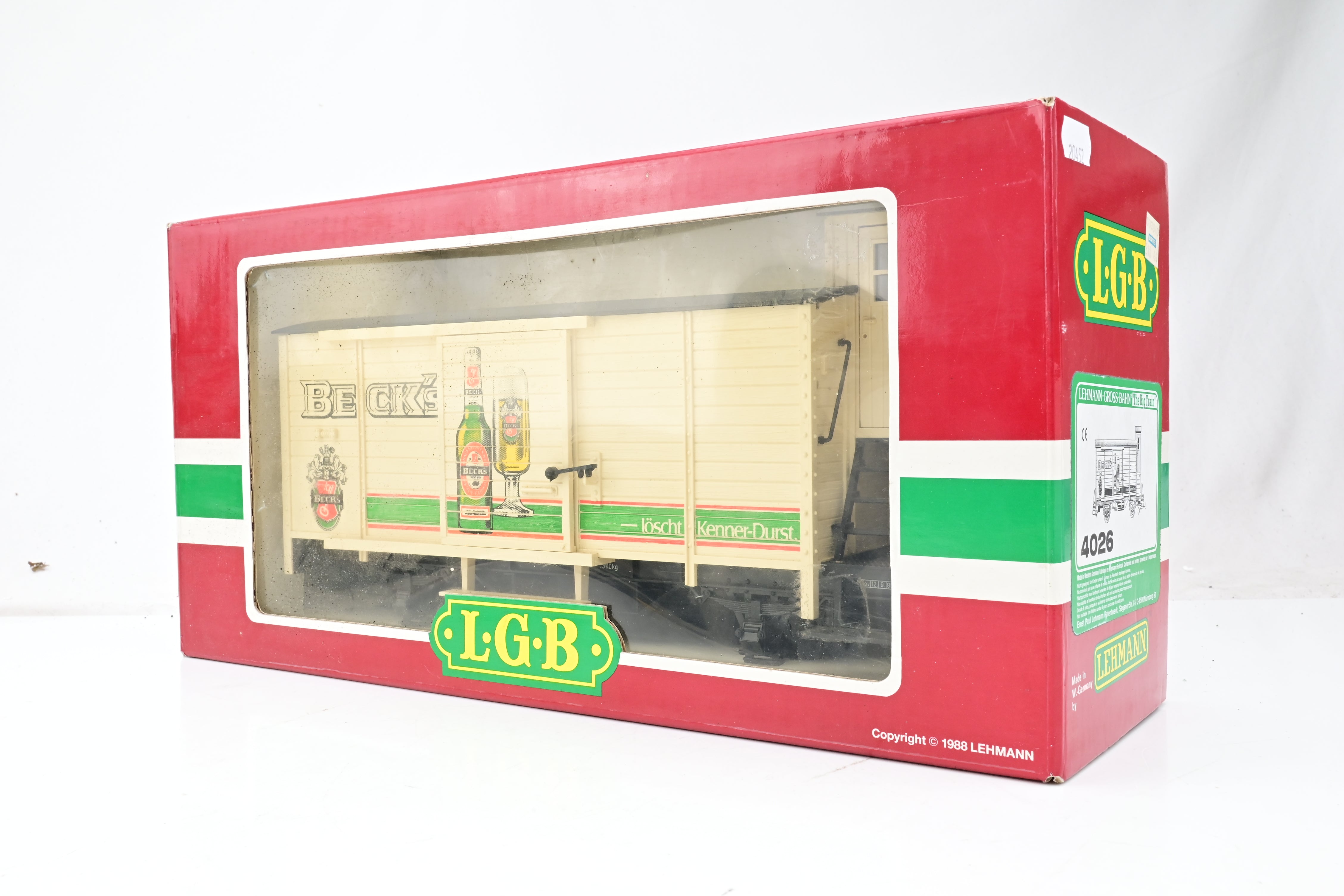 LGB G Gauge 4026 Beck's Freight Car
