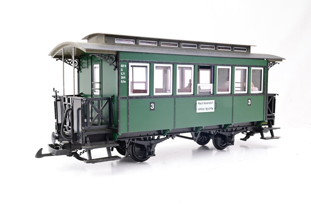 LGB G Gauge 30200 3rd class coach of the DEV (Deutsche Eisenbahn Verein) - Boxed