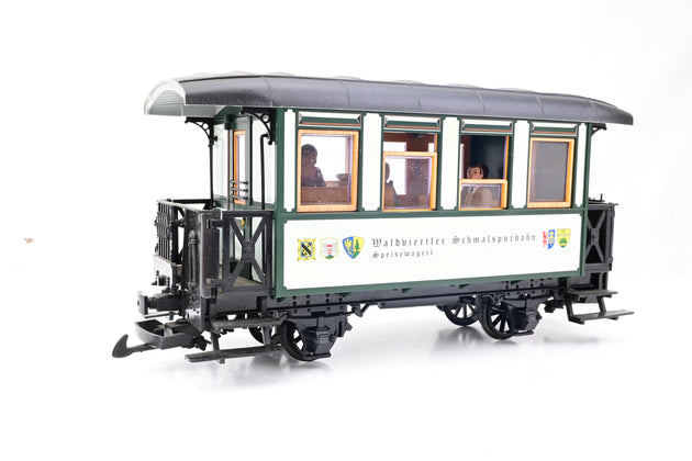 LGB G Gauge 32130 Waldviertel Railway Dining Car - Boxed