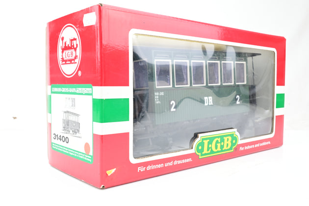 LGB G Gauge 31400 DR 2nd Class Passenger Coach - Boxed