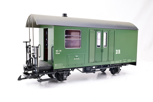 LGB G Gauge 41520 DR Short Baggage Car, Green No.905-181 - Boxed