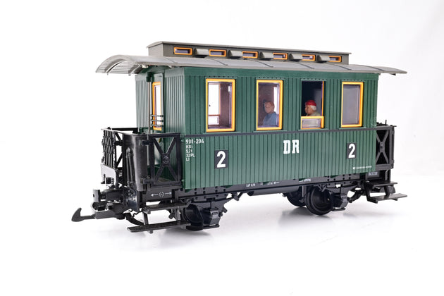LGB G Gauge 31065 DR 2nd Green Passenger Car - Boxed