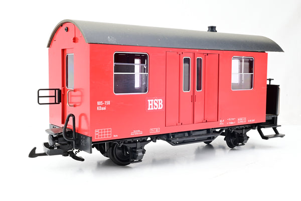 LGB G Gauge 40520 DR HSB Red Baggage Car No.905-150 - Boxed