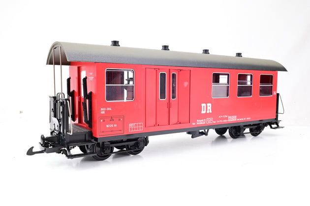 LGB G Gauge 3171 DR Red Combine Passenger/Baggage Car No.902-304 - Boxed