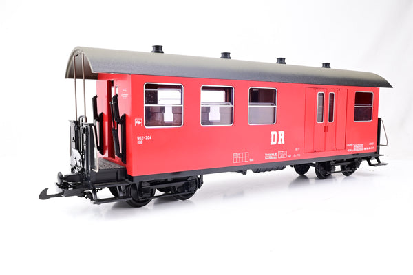 LGB G Gauge 3171 DR Red Combine Passenger/Baggage Car No.902-304 - Boxed