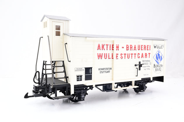 LGB G Gauge 42268 4 Wheel Beer Car 'Aktien-Brauerei Wulle Stuttgart' - Boxed