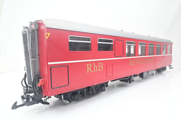 LGB G Gauge 30523 RhB Restaurant Dining Car No.WR3810 - Boxed
