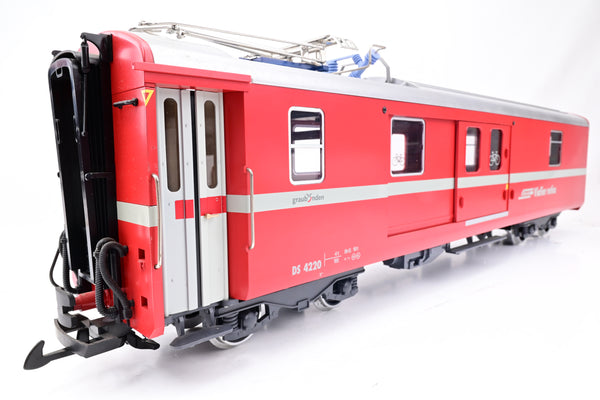 LGB G Gauge 30691 RhB Type DS Baggage/Pantograph Car No.DS4220 - Boxed