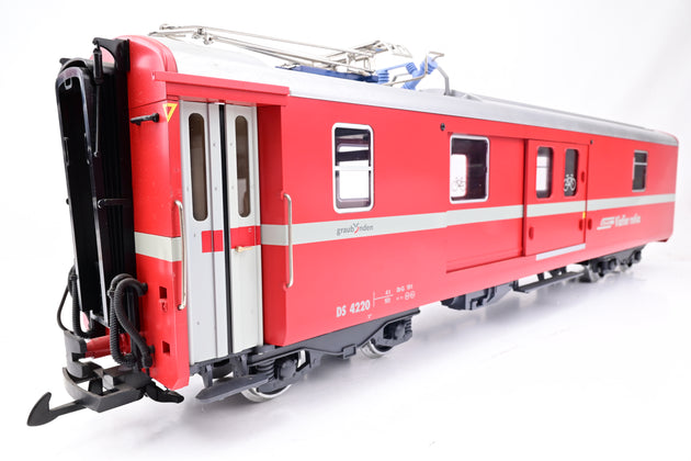 LGB G Gauge 30691 RhB Type DS Baggage/Pantograph Car No.DS4220 - Boxed