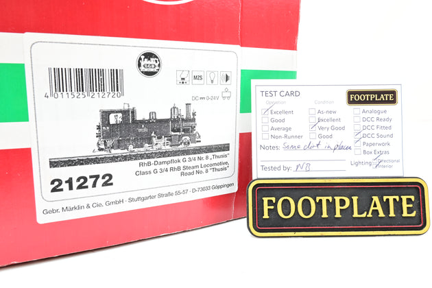 LGB G Gauge 21272 RhB cl G 3/4 Steam Loco DCC w/Sound - Boxed
