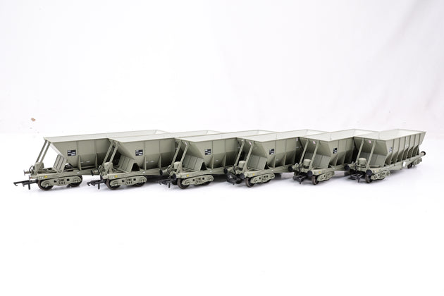 Oxford Rail OO Gauge Rake of 6 ICI Stone Hoppers - Unboxed