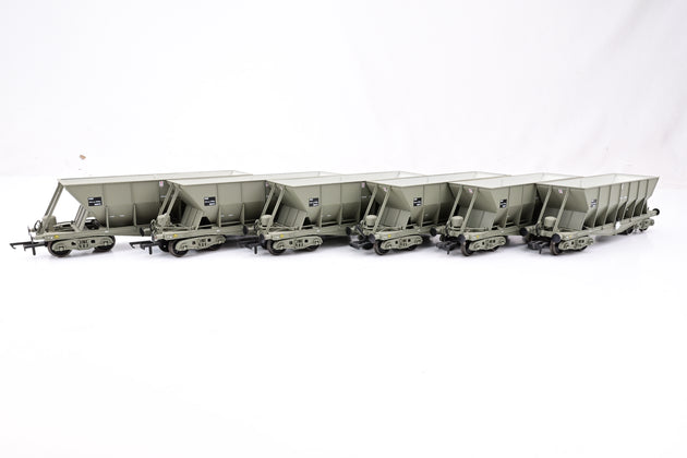 Oxford Rail OO Gauge Rake of 6 ICI Stone Hoppers - Unboxed