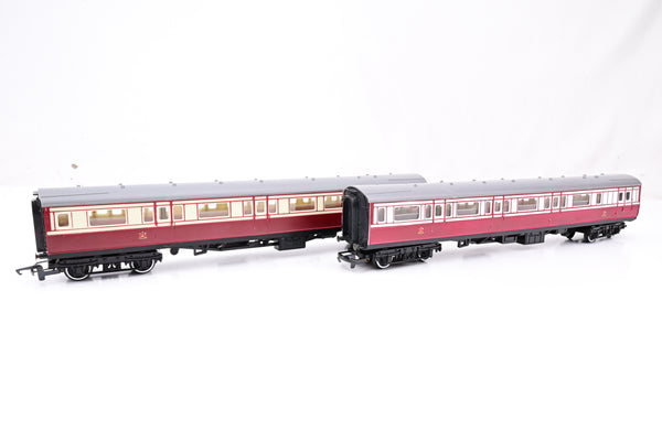 Triang Hornby OO Gauge Pair of Caledonian Passenger Coaches - Unboxed