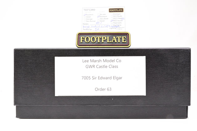 Lee Marsh O Gauge BR Castle Class No.7005 'Sir Edward Elgar' - DCC Sound, Boxed