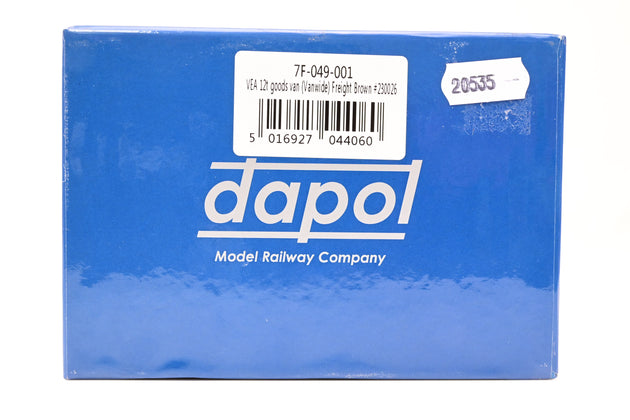 Dapol 7mm O Gauge 7F-049-001 12T VEA Freight Brown No.230026
