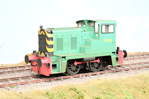 Heljan 7mm O Gauge 2877 Class 02 Industrial green 'SAM' - Weathered, Boxed