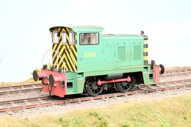 Heljan 7mm O Gauge 2877 Class 02 Industrial green 'SAM' - Weathered, Boxed