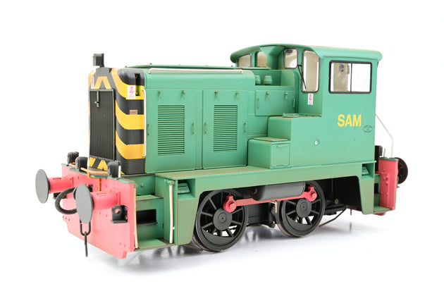Heljan 7mm O Gauge 2877 Class 02 Industrial green 'SAM' - Weathered, Boxed