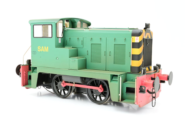 Heljan 7mm O Gauge 2877 Class 02 Industrial green 'SAM' - Weathered, Boxed