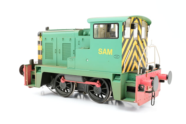 Heljan 7mm O Gauge 2877 Class 02 Industrial green 'SAM' - Weathered, Boxed