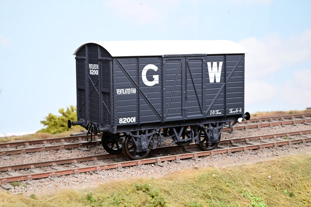 Minerva 7mm O Gauge GW Dark Grey Iron Mink Covered Wagon No.82001 - Boxed