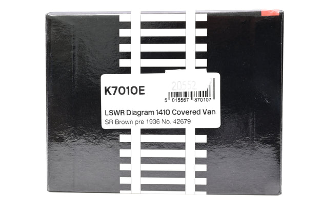 Kernow MRC 7mm O Gauge K7010E LSWR Diagram 1410 Covered Van SR Brown Pre 1936 No.42679 - Boxed