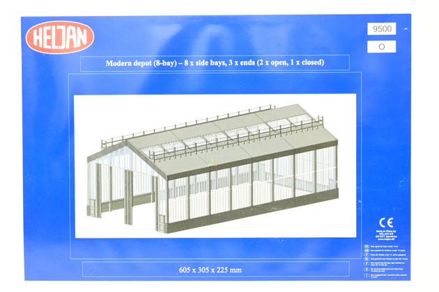 Heljan 7mm O Gauge 9500 Modern Depot Building (8 Bay) - Boxed