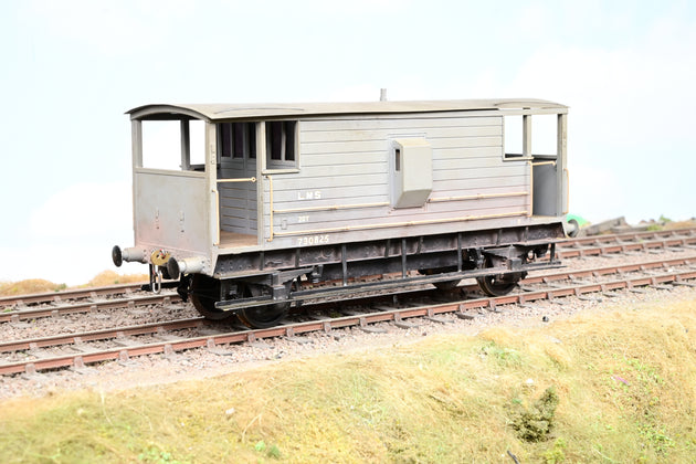 Connoisseur Models Kit Built 7mm O Gauge LMS 20T Brake Van Grey No.730825 - Unboxed