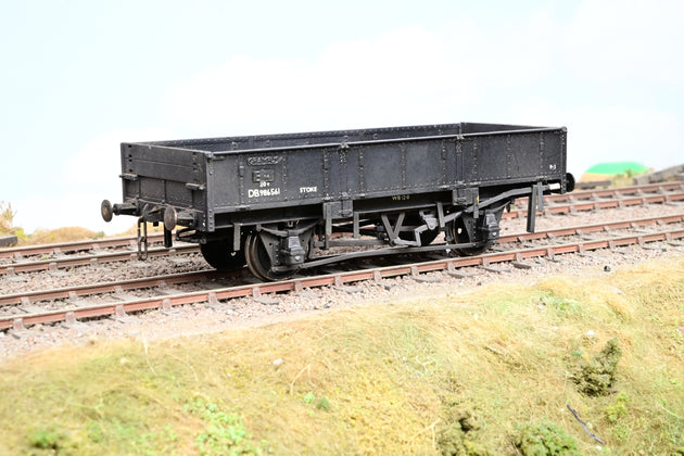 Kit Built 7mm O Gauge Grampus Wagon BR Engineers Black No.DB986561 - Unboxed
