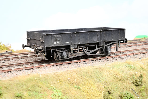 Kit Built 7mm O Gauge Grampus Wagon BR Engineers Black No.DB986561 - Unboxed