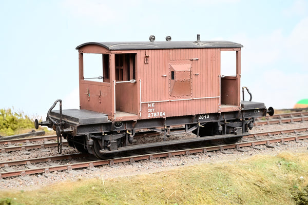 Kit Built 7mm O Gauge NE 20T Brake Van Bauxite No.278704 - Unboxed