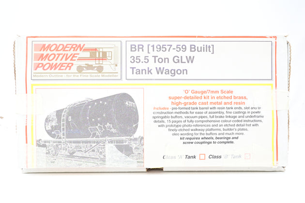 MMP O Gauge 7mm Unbuilt Kit BR 35.5T GLW Tank Wagon - Boxed