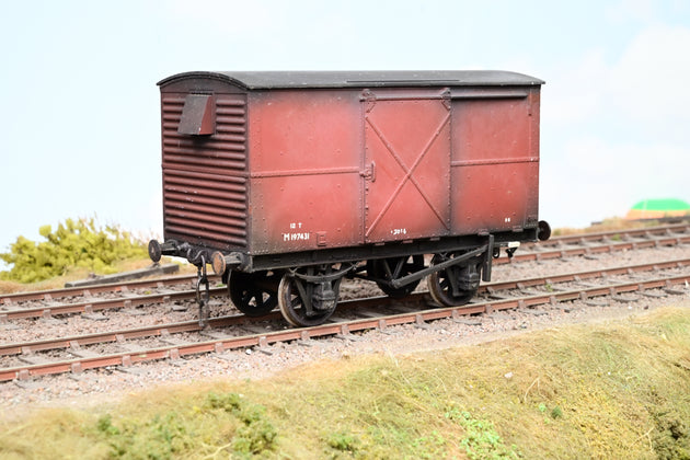 Kit Built O Gauge 7mm 12T Vent Ply Van BR Bauxite No.M197431 - Unboxed