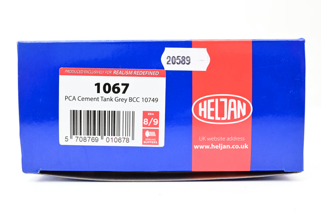 Heljan O Gauge 1067 PCA Cement Tank Grey No. 10837 - (Renumbered)
