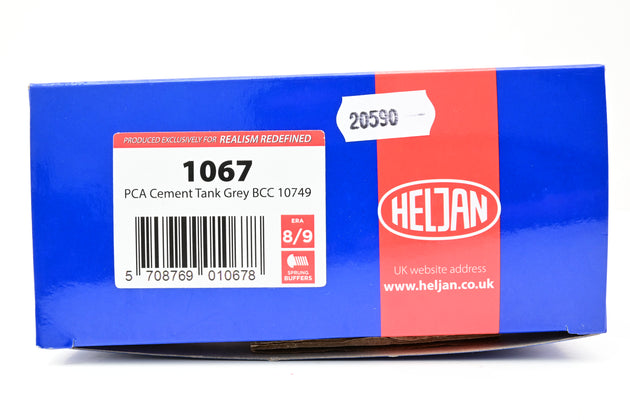Heljan O Gauge 1067 PCA Cement Tank Grey No. 10749 - with Grafitti