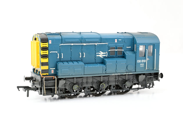 Bachmann OO Gauge 32-115B BR Blue Class 08 No.08818 - Weathered, Boxed
