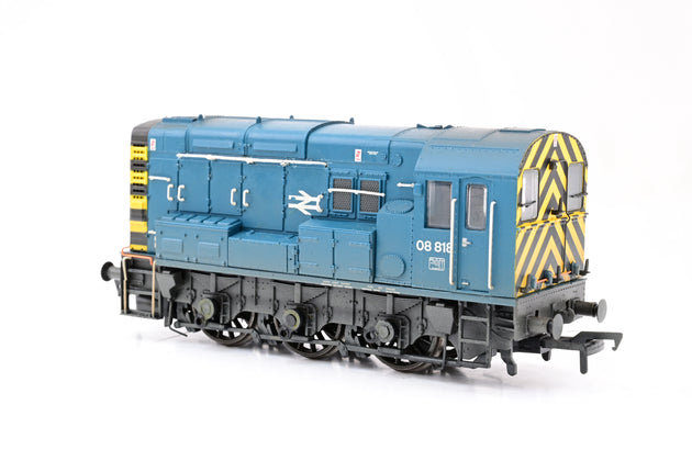 Bachmann OO Gauge 32-115B BR Blue Class 08 No.08818 - Weathered, Boxed