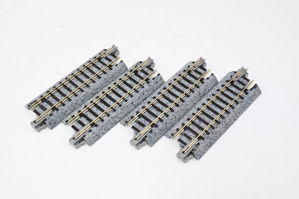 Kato N Gauge 20-038 PC Straight Track 64mm S64PC (4 pcs) - Used