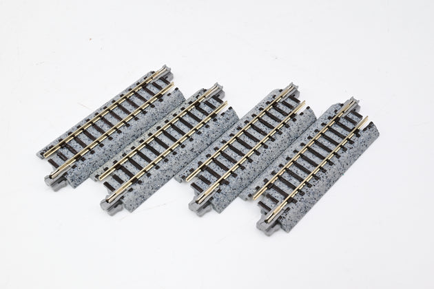 Kato N Gauge 20-038 PC Straight Track 64mm S64PC (4 pcs) - Used