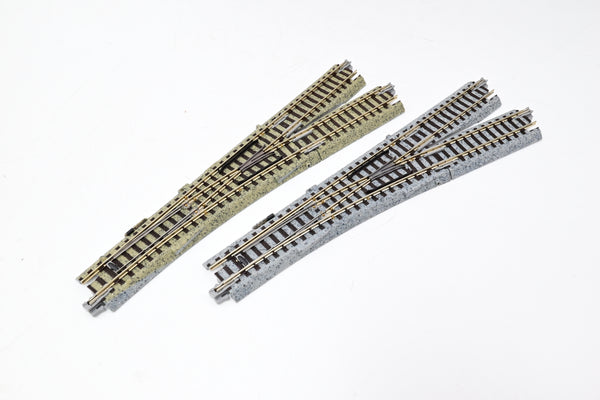 Kato N Gauge 20-221 Electric Point/Turnout, Right (#4) EP481-15R x 2 - Used