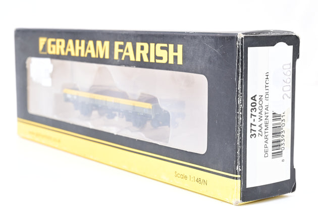 Graham Farish N Gauge 377-730A ZAA Wagon Departmental Dutch Livery - Boxed