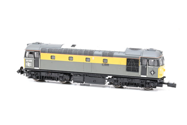 Dapol N Gauge 2D-001-002 Class 33/0 Merlin Engineers Grey/Yellow Dutch No.33046 - Boxed
