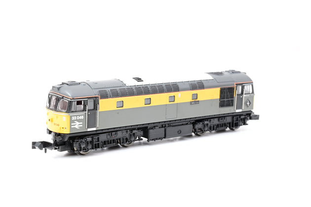 Dapol N Gauge 2D-001-002 Class 33/0 Merlin Engineers Grey/Yellow Dutch No.33046 - Boxed