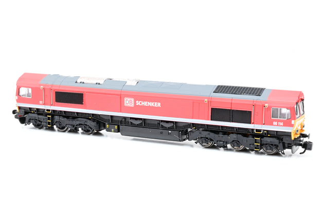 Dapol N Gauge 2D-007-008D Class 66 DB Schenker Red No.66114 - DCC Fitted, Boxed