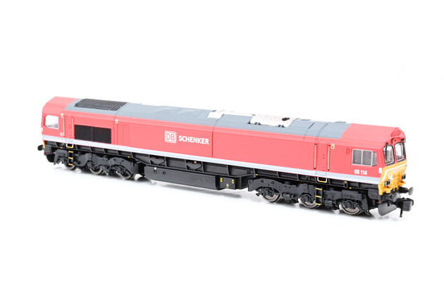 Dapol N Gauge 2D-007-008D Class 66 DB Schenker Red No.66114 - DCC Fitted, Boxed