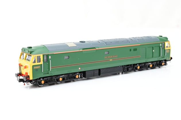 Dapol N Gauge 2D-002-004 Class 50 Sir Edward Elgar BR Lined Green No.50007 - Boxed